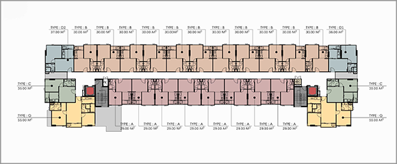 floor plan : 3rd-6th